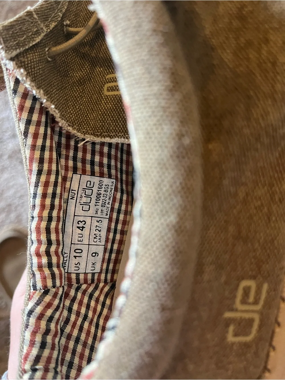 Hey Dudes Men Casual Slip-On Shoes in Light Brown